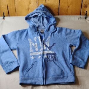 Kids Blue Zip-Up Hoodie